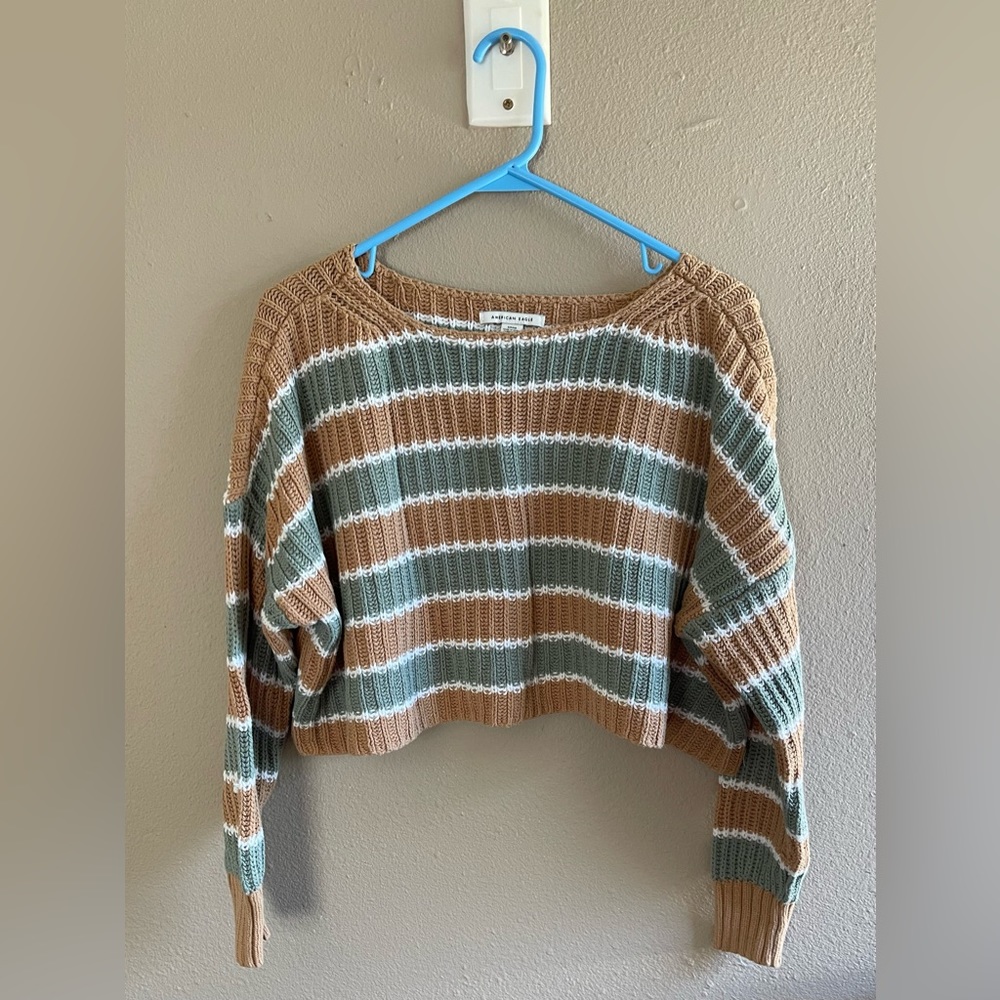 Size small heavyweight crop top American Eagle sweater worn once